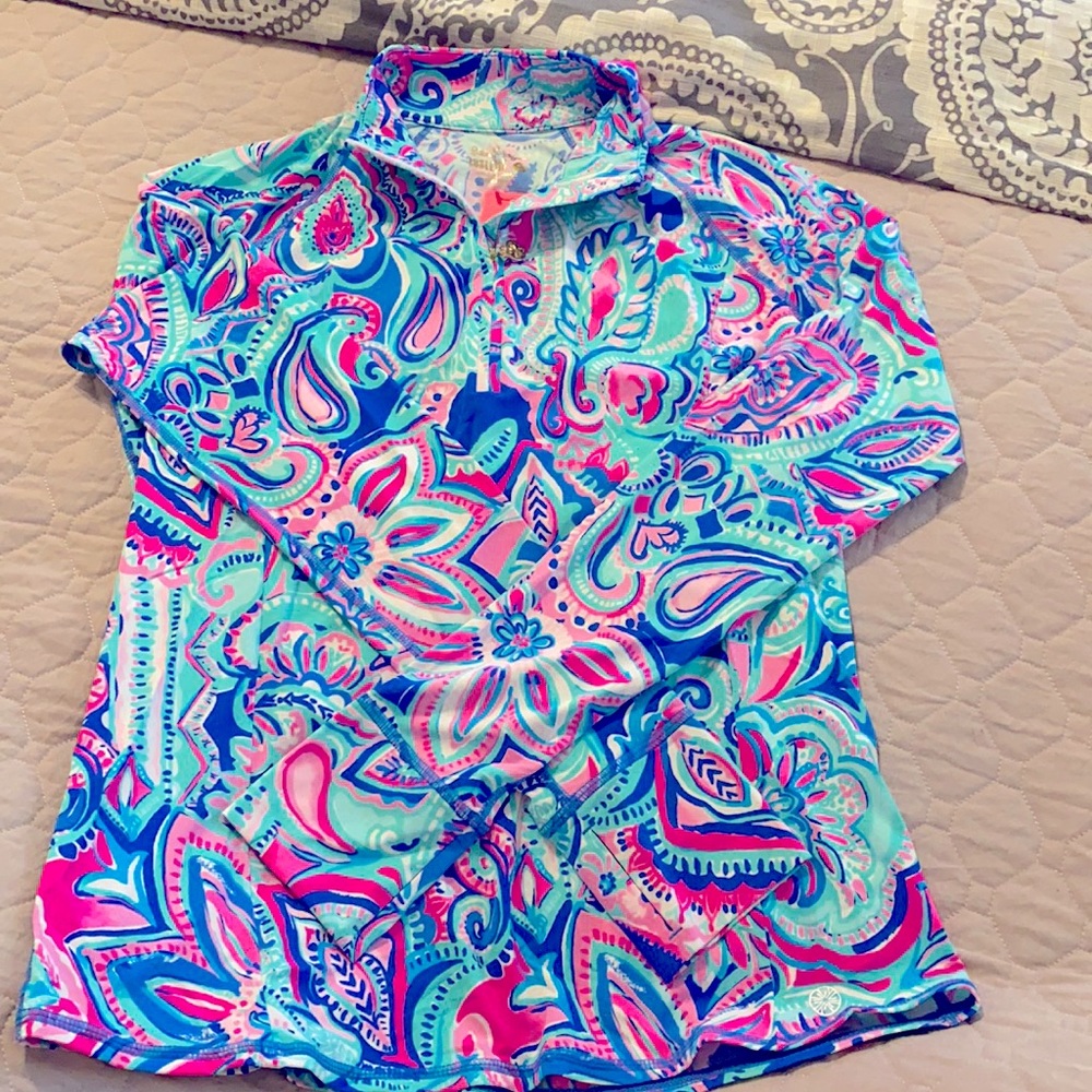 NWT Lilly Pulitzer Luxletic UPF 50 Pullover